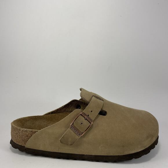 Birkenstock Boston Clog Womens Size 36 US Size 5-5.5 Tan Leather Classic - Picture 1 of 9